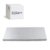 Decora 931222 Cakeboard Tortenunterlage Silber 40 x 60 x h 1,2 cm, Aluminium, 40 x 60 x 1.2
