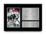 HWC Trading The Big Bang Theory A4 Ungerahmt Signiert Gedruckt Autogramme Bild Druck-Fotoanzeige Geschenk Für Jim Parsons Johnny Galecki Kaley Cuoco Kunal Nayyar Simon Helberg Tv-Show-F