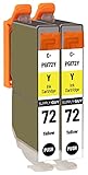 SupplyGuy 2 Druckerpatronen kompatibel mit Canon PGI-72 Y Gelb für Pixma PRO10 PRO10