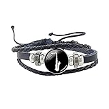 ZWXDMY Leder-Punk-Armband,Mann Leder Saxophon Schmuck Armreifen Personalisierte Multi Geflochtenes Seil Layer Armbänder Wrap Unisex Damen Charme Bracelets Wrap Netzkab