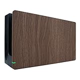eXtremeRate Hülle für Nintendo Switch Dock,Gehäuse Case Hülle Schale Cover Faceplate Ersatzteile für Nintendo Switch Dock-Keines Dock(Holz-Optik)