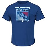NHL New York Rangers Herren Big Time Play Pigment T-Shirt, Deep Royal, XXL