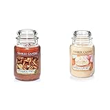 Yankee Candle Candele im Glas (groß) I Cinnamon Stick + Vanilla Cupcake I Brenndauer bis zu 150 S
