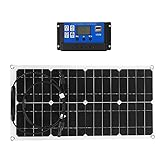 HAITOY 100w 18v Flexibles Solarpanel Hocheffizientes Monokristallines BatterieladegeräT USB, Geeignet FüR Handy Computer Auto Rv Batterie Camping Familie Im Freien,30a C