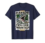 Jurassic World Raptor Trainer Wanted Poster T-S