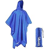 Sporgo Regenponcho, 3-in-1 Multifunktionales Regencape Regenjacken Regenponcho für Wandern, Reisen, Bivouacs und Aktivitäten im F