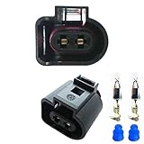 KFZ Ersatz Stecker – 1J0973722 (FEMALE) 2-pin 1J0 973 722 Sonnenblende Positionsleuchten Kompressor Klimaanlage Scheinwerferreinigung Scheibenwaschanlage Druckregler Magnetventil Turbolader Pump
