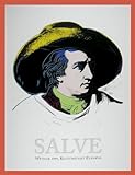 Andy Warhol Goethe - Salve Poster Kunstdruck Bild mit Holz Rahmen in Orange 84.8x64.8
