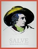 Andy Warhol Goethe - Salve Poster Kunstdruck Bild mit Holz Rahmen in Orange 84.8x64.8