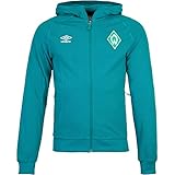 UMBRO Werder Bremen Travel Hooded Jacket Zip Hoody (XL, Green)