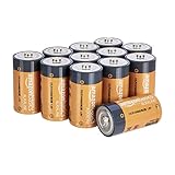 Amazon Basics Everyday C-Alkalibatterien, 1,5 V, 12 Stück (Aussehen kann variieren)