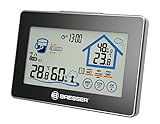 Bresser Thermo / Hygrometer mit Lüftungsempfehlung und Touchscreen, schw