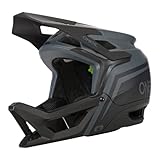 O'NEAL | Mountainbike-Helm | Enduro MTB Downhill | Sicherheitsnorm EN1078, Ventilationsöffnungen erleichtern die Atmung, IPX® ACells | Transition Helmet Flash | Erwachsene | Grau Schwarz | XXL