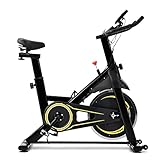 WZFANJIJ Heimtrainer Fahrrad, Indoor Hometrainer Cycling Fitnessbikes, Magnetbremse, Pulsmesser, LCD-Anzeig