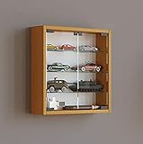VCM 912943 Vitrine Sammelvitrine Wandvitrine Wand Schrank Regal Hängeregal Hängevitrine Holz Buche 40x40x10 cm Mandosa S