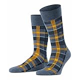 Burlington Herren Heritage Check M SO Socken, Blau (Light Jeans 6662), 40-46 (UK 6.5-11 Ι US 7.5-12)