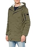 TOM TAILOR Denim Herren Parka mit Teddy