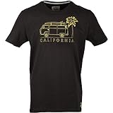 Van One Classic Cars Herren California T-Shirt, Black Old orange, M