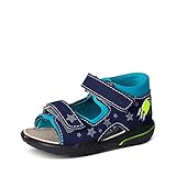 RICOSTA Kinder Sandalen Franky von Pepino, Weite: Mittel (WMS),waschbar,Outdoorsandalen,Sommerschuhe,Halbschuhe,Kinder,Jeans/Wasser (143),28 EU / 10 Child U