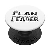 Clan Leader Tee Willkommen bei neuen Mitgliedern Clan Gaming Tee PopSockets mit austauschbarem PopGrip