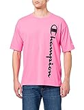 Champion Herren Seasonal Fluo Crewneck T-Shirt, Fluoreszierend Rosa, XL