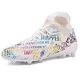 NC Herren Fußballschuhe Spikes Fußballschuhe Jungen Sportschuhe Geeignet für Outdoor/Indoor/Spiel/Training