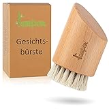 lampox® Gesichtsbürste Trockenbürste Gesicht face brush Peelingbürste Peeling Reinigung Naturborsten aus Pferdehaar B