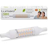 Lumare R7s LED 5W 78mm 230V Leuchtmittel Halogen Flutlicht Fassung ersetzt 50W Baustrahler Lampe Ersatz Halogenstab 3500K neutralweiß