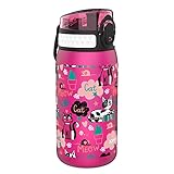 Ion8 auslaufsichere Kinder Trinkflasche, Kätzchen, 400