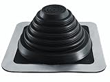 Rohrmanschette, Dachdurchführung, Kabel- Rohrdurchführung, EPDM 3 bis 724 mm Blechpfannen, Trapezblech, Doppelstehfalz (EPDM quadratisch, 6 mm - 146 mm)