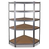 Steckregal Schwerlastregal Kellerregal Eckregal Lastenregal Regal Abstellregal 875kg galvanisiert ECKTEIL 180x70x100