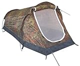 MFH 1 Personen Tunnelzelt Schwarzenberg Zelt Campingzelt 210x90x90cm (Flecktarn)