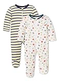 FROERLEY Baby Schlafanzug Junge, Strampler Schlafstrampler Pyjama Schlafoverall für Kleinkind Mädchen Junge, 0-24 M