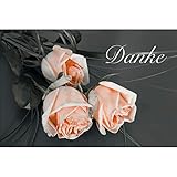 20 Exclusive Premium Danksagungskarten Trauerkarten Klappkarten mit 20 Umschlägen im Set - Danke nach Trauer, Beerdigung, Sterbefall, Friedhof, Begräbnis Dankeskarten Danksagung
