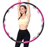 HZONE Hula Hoop, Hula Hoop Reifen Die Zur Gewichtsreduktion und Massage Verwendet Werden KöNnen, 6-8 Segmente Abnehmbarer Hoola Hoop Reifen Geeignet Für Fitness/Sport/Zuhause/BüRo/Bauchformung,(1.2Kg)