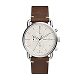 Fossil Herren Chronograph Quarz Uhr mit Leder Armband FS5402