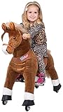 Miweba PonyCycle Amadeus - Modell 2022 - U Serie - Schaukelpferd - Kuscheltier auf Rollen - Inline - Kinder - Pony - Pferd - Reiten - Plüschtier - MyPony (Medium)