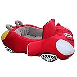 Z-Y Rundes Haustierbett Süßes autoförmiges Haustierhund-Bett abnehmbar waschbar PP Baumwolle weich gepolstertes warmes Haus for kleine Hunde Katzen Haustiere schlafende Lieferung