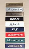 1 Stueck-Klingelschild selbstklebend MADE IN GERMANY -Tuerschild-Namensschild-Briefkastenschild-mit-G