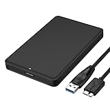 Asbter 2,5-Zoll-HDD-Gehäuse SATA zu USB 3.0 HDD Gehäuse SSD-Adapter SSD-Festplatte Gehäuse Externe Festplatte für 7mm und 9,5