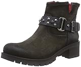 Buffalo London Damen 30612 Trend Plisse MASK Biker Boots, Grau (Grigio 04), 37