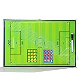 YOKJ PVC-faltbarer Fußball-Basketball-Trainer Match-Training Taktische Platten-Coaching-Board-Kits Magnet-Lehrkassen-Coach-B