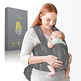 COCOON® Baby Tragetuch – Babytragetuch für Früh- & Neugeborene - bis zu 15kg [0-18] Monate – Babytragetuch inkl. Bindeanleitung – Weiche & atmungsaktive Baumwolle – Einheitsgröß