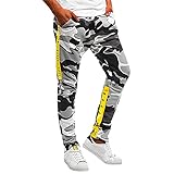 Eternali Trend Camouflage Sporthose Herren Hosen Tarnung Drucken Lang Trainingshose Cargo Pants Jogger Mode Freizeit Laufen Sweatpants Männer Outdoor Beinabschluss Jogginghose Slim W