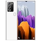 WYCF Note30 Smartphone Ohne Vertrag, 6,9 Zoll HD+ Display, Android 10.0 Handy, 6GB+128GB, 24MP+48MP Kamera, 5000mAh Akku, Dual SIM Smartphone Günstig,Weiß