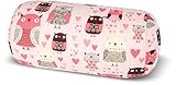 Kuschel-Maxx Rolle Relaxkissen Eule Rosa, 5255 , 33x17