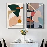 Abstrakte Kunst Poster Drucke Linie Leinwand Malerei Nordic Bilder Für Wohnzimmer Moderne Wandkunst Dekoration Ungerahmt-30x40cmx2