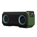 KESOTO Tragbare Bluetooth Lautsprecher Dual Pairing Heavy Bass für Zuhause - Grü