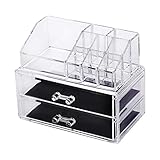 Transparente Kosmetische Aufbewahrungsbox Acryl Kosmetik Organizer Aufbewahrungsbox für Schmuck Lippenstift Nagellack Make Up Pinsel Aufbewahrung Kosmetik H