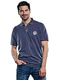 engbers Herren Polo-Shirt gefärbt, 31736, Blau in Größe 3XL